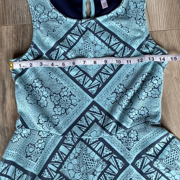 Women’s Aqua/Navy Xhilaration Dress, Size S - Picture 6 of 6
